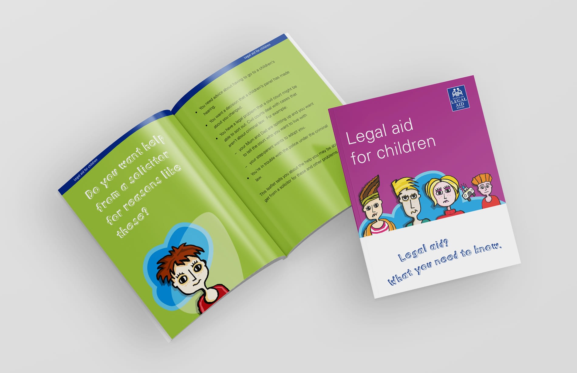 Illustration and Booklet Design for Scottish Legal Aid Board 03